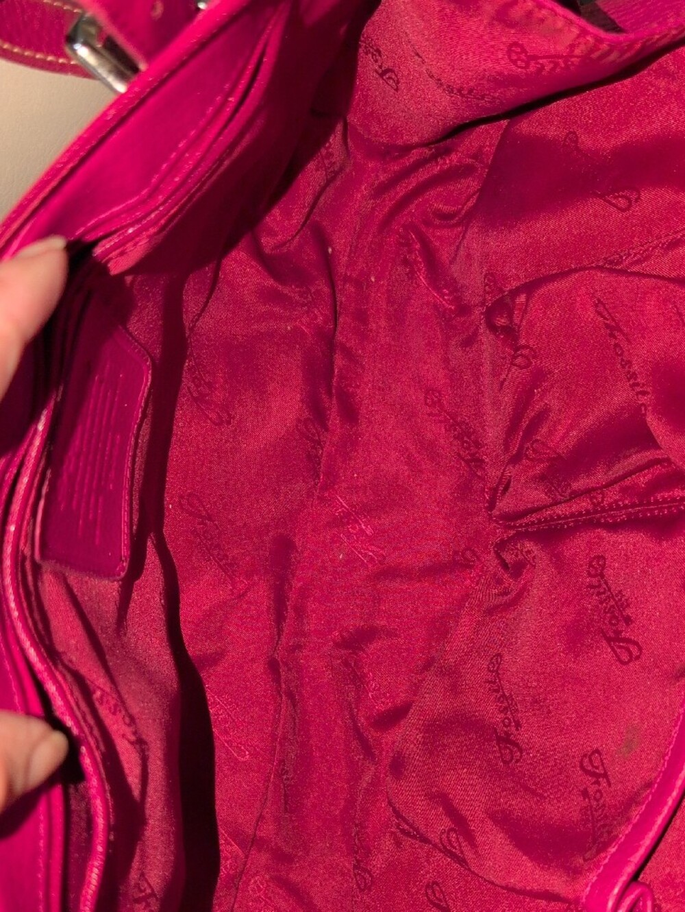 Fossil Fuchsia Leather Shoulder Bag - Picture 12 of 16